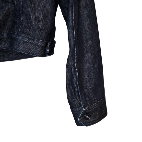 Banana Republic Dark Wash Denim Jacket Size M - Picture 4 of 6